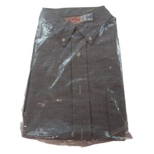 Red Kap Men's Executive Oxford Dress Shirt 17.5/34 SR70GY3 Gray Cotton Poly  NEW